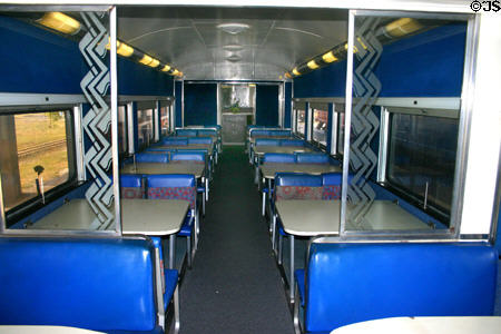 California Zephyr dining car at Gold Coast Railroad Museum. Miami, FL.