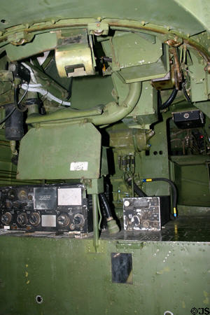 Bomber's seat in Grumman TBM at Wings Over Miami Air Museum. Miami, FL.