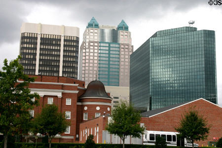 Downtown skyline with Citrus Center, Sun Trust Center & Signature Plaza (1982). Orlando, FL.