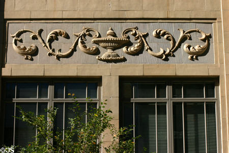 Vases carved on First National Bank. Orlando, FL.