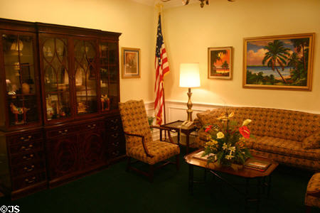 Reception area of Governor's office in new State Capitol. Tallahassee, FL.