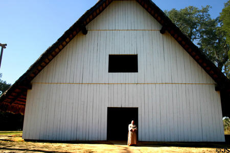 Reconstruction of Mission San Luis de Talimali church established (1656) by Franciscans to serve Apalachee Indians. Tallahassee, FL.