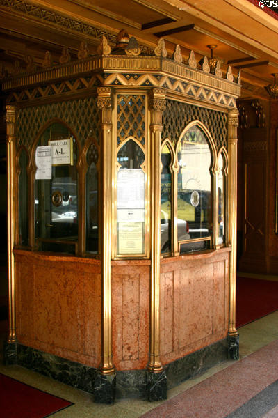 Arabesque-style box office of Fox Theatre. Atlanta, GA.