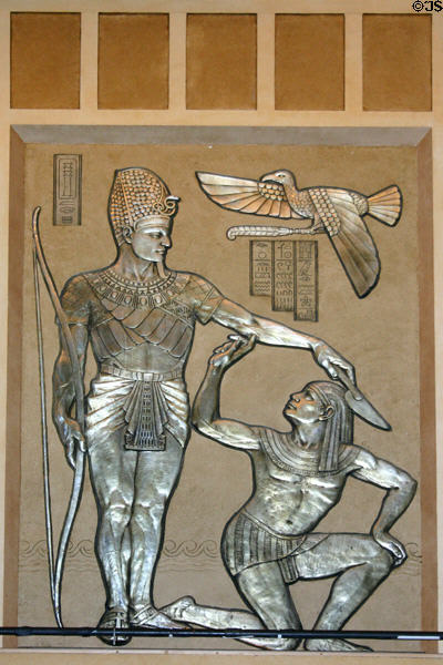 Egyptian mural in ballroom of Fox Theatre. Atlanta, GA.