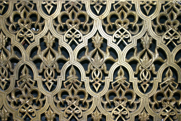 Bronze grate in Fox Theatre. Atlanta, GA.