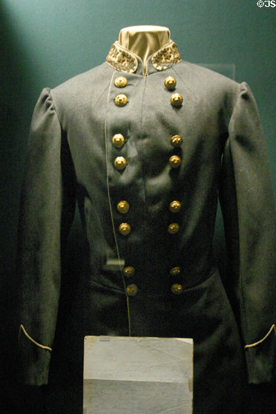 Frock coat of Maj. Gen. John B. Gordon probably worn by him at South's surrender at Appomattox in Atlanta Historical Museum. Atlanta, GA.