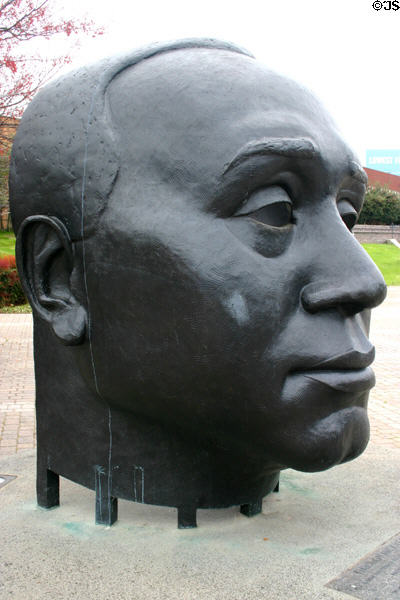 Through His Eyes monument to John Wesley Dobbs by Ralph Helmick in M.L. King Jr. National Preservation District. Atlanta, GA.