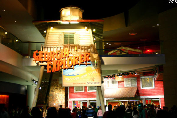 Georgia Explorer local ecology hall of Georgia Aquarium. Atlanta, GA.