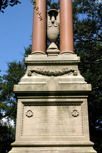 Base of Monument to William Washington Gordon. Savannah, GA.