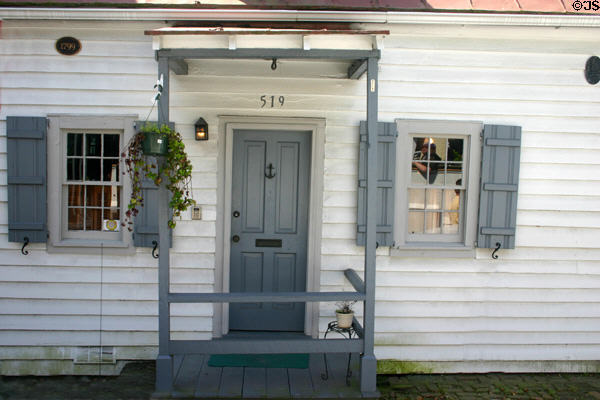 Old wooden house (1799) (519 East York St. off Green Square). Savannah, GA.