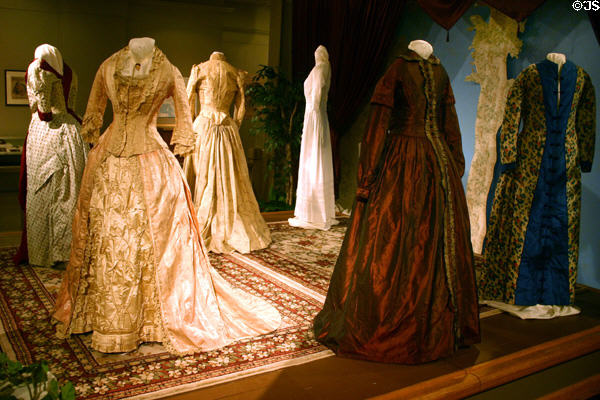 Informal house dresses (c1856) at Savannah History Museum. Savannah, GA.