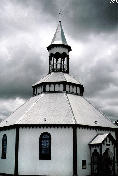 Holy Ghost Catholic Church (1894) built by Portuguese immigrants, the only octagonal building in Hawaii. Maui, HI.
