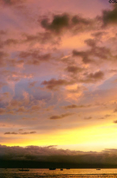 Sunset at Lahaina. Maui, HI.