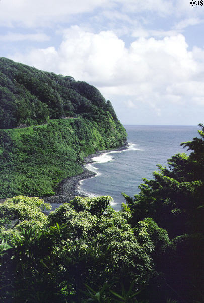 Coast of Maui along Hana Road. Maui, HI.
