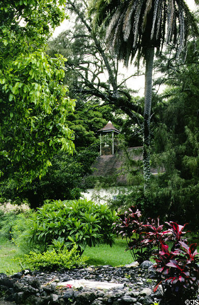 Charles Lindberg's grave at Palapala Hoomau Church. Maui, HI.