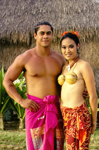 Luau performers at Paradise Cove. Oahu, HI.