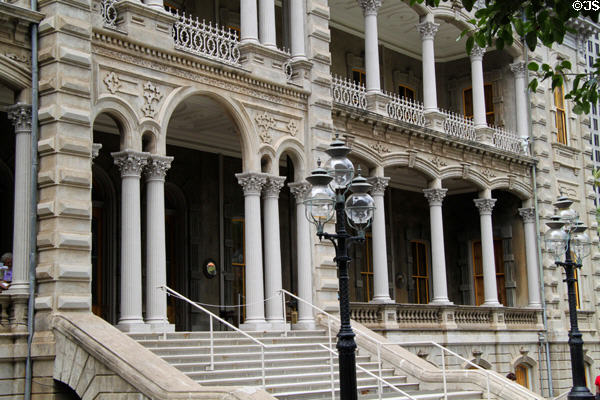 Galleries of 'lolani Palace. Honolulu, HI.