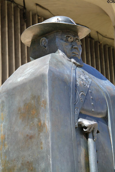 Statue of Father Damien (1969) by Marisol Escobar at Hawaii State Capitol. Honolulu, HI.