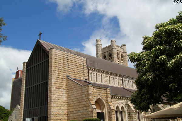 St Andrew's Cathedral (1867) (S. Beretania & Queen Emma Sts.). Honolulu, HI. Style: Gothic. Architect: B.F. Ingelow. On National Register.