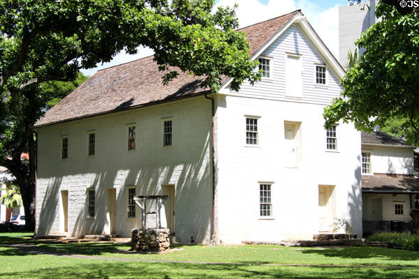Chamberlain House (Ka Hale Kamalani) (1831) Mission House Museum. Honolulu, HI.