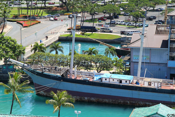 Falls of Clyde (1878) sail-driven iron oil tanker by Russell & Co. of Port Glasgow, Scotland. Honolulu, HI. On National Register.