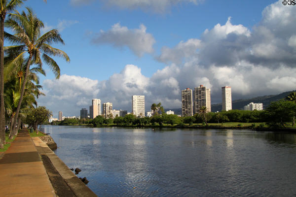 Ala Wai canal. Waikiki, HI.