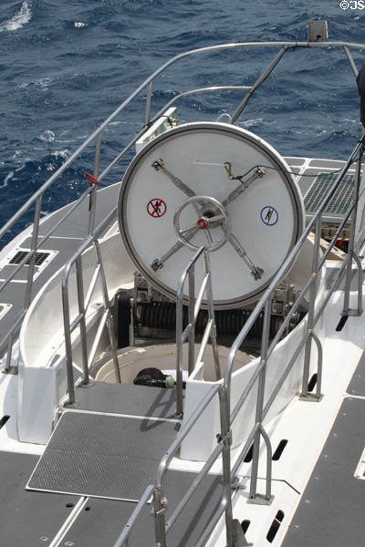 Hatch of Atlantis X submarine. Waikiki, HI.