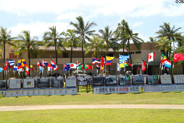Display on lawn of U.S. Army Museum. Waikiki, HI.
