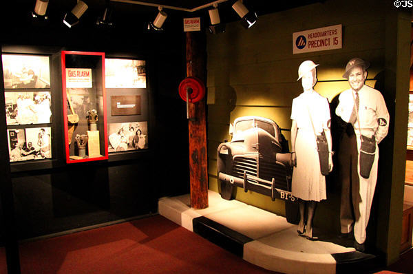 Display of Hawaiian life during World War II at U.S. Army Museum. Waikiki, HI.