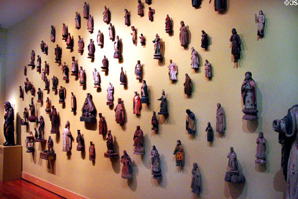 Philippine collection of religious figures at Honolulu Academy of Arts. Honolulu, HI.