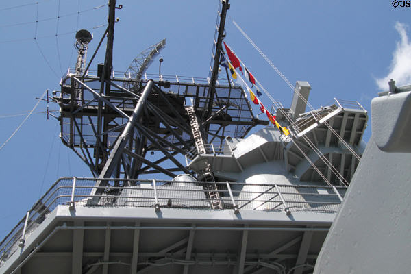 Superstructure of USS Missouri. Honolulu, HI.