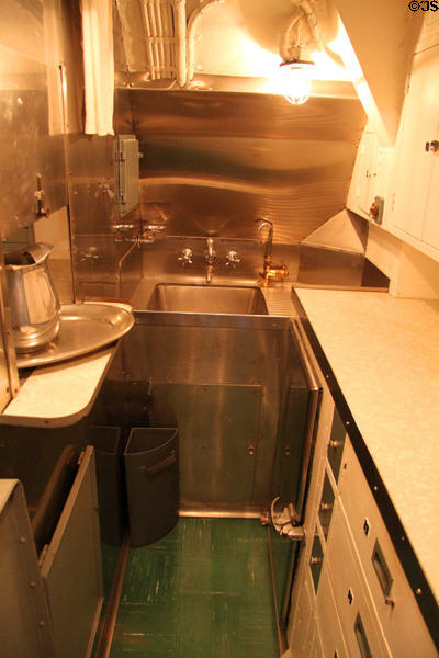Officer galley of USS Bowfin Submarine. Honolulu, HI.
