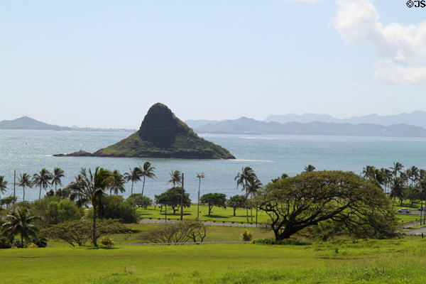 Chinaman's Hat island at Kualoa Ranch. HI.