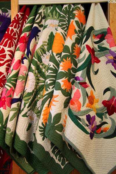 Hawaiian quilts at Dole Plantation. HI.