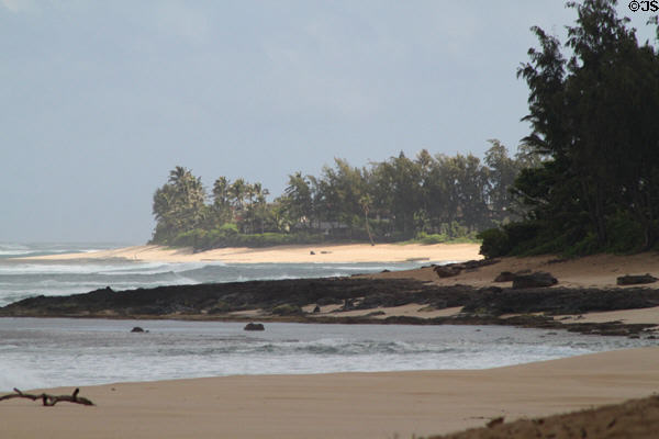 Coastline near Banzai Pipeline. HI.