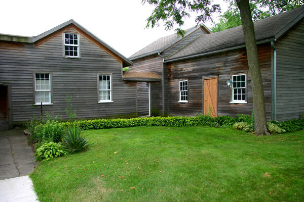 Ruedy communal kitchen building (1863) fed all in village up to 1932. Middle Amana, IA.