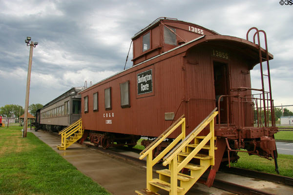 Burlington Route caboose at Railwest Museum. Council Bluffs, IA.