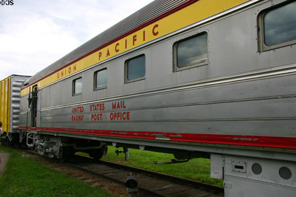 Union Pacific U.S. Railway Post Office at Railwest Museum. Council Bluffs, IA.