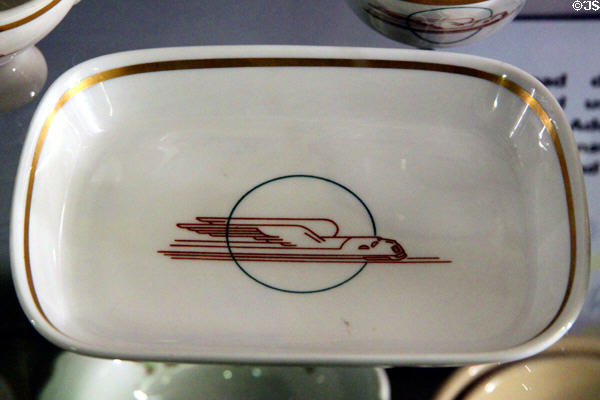 Streamlined Cities rectangular side dish (1936-present) at Union Pacific Railroad Museum. Council Bluffs, IA.
