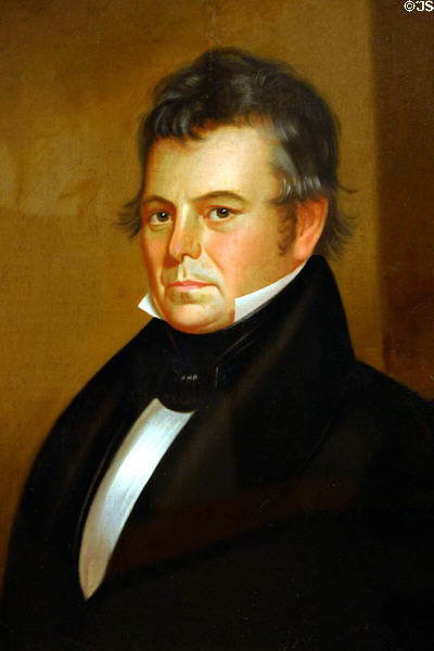 Portrait of Isaac Galland (c1840) by George Caleb Bingham at Historical Museum of Iowa. Des Moines, IA.