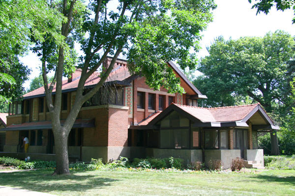 Street facade of Benjamin Ricker House. Grinnell, IA.