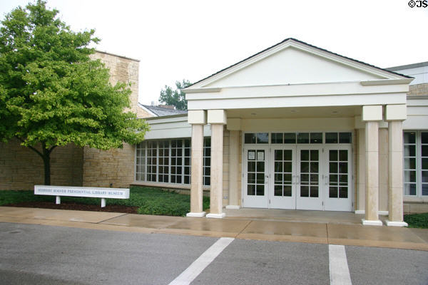 Herbert Hoover Presidential Library & Museum building (1962). West Branch, IA.