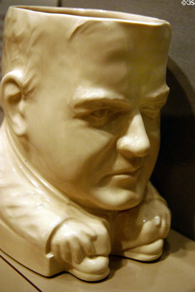 Herbert Hoover Toby mug at Hoover Museum. West Branch, IA.
