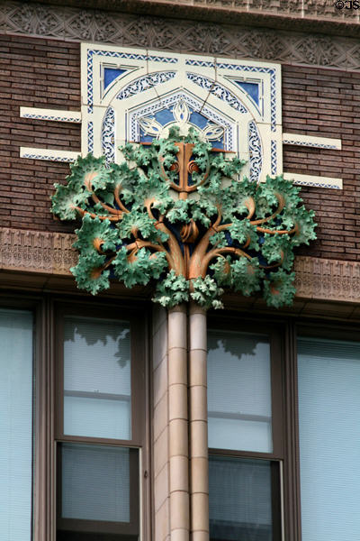 Sullivan's decoration for Van Allen Dry Goods Store. Clinton, IA.