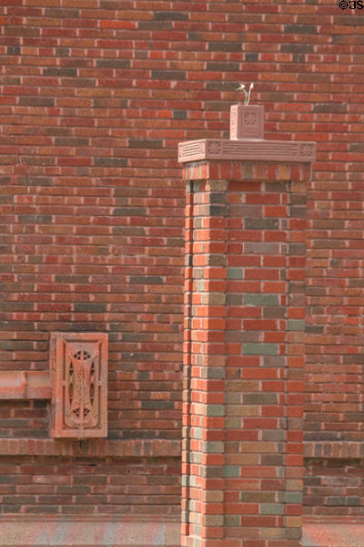 Decorative elements of People's Savings Bank. Cedar Rapids, IA.