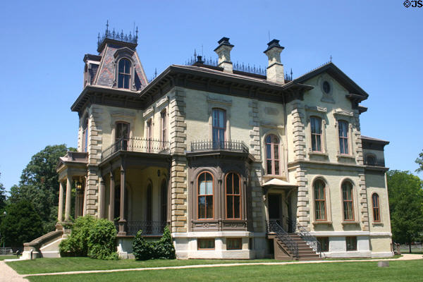 Mansion of Judge David Davis rode circuit with Abraham Lincoln & was appointed by him to the Supreme Court. Bloomington, IL.