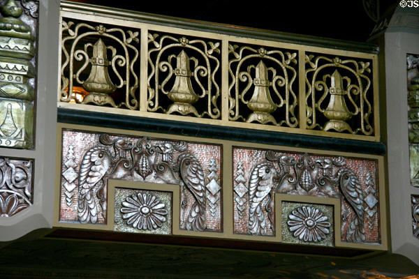 Metalwork Art in lobby of Oriental Theater. Chicago, IL.