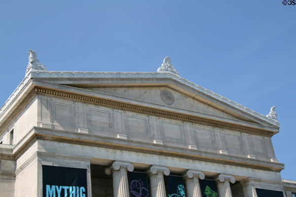 Pediment on Field Museum. Chicago, IL.
