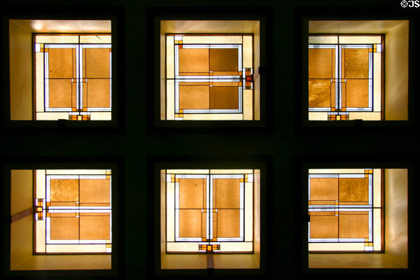 Skylights of Unity Temple. Oak Park, IL.