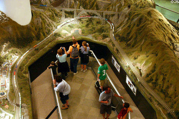 Model railroad at Museum of Science & Industry. Chicago, IL.